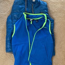 Lands End Youth Fleece Vest & Calvin Klein Vest Size 6/7