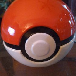 Pokemon Ceramic Coin Piggy Bank Missng Original Plastic Stopper