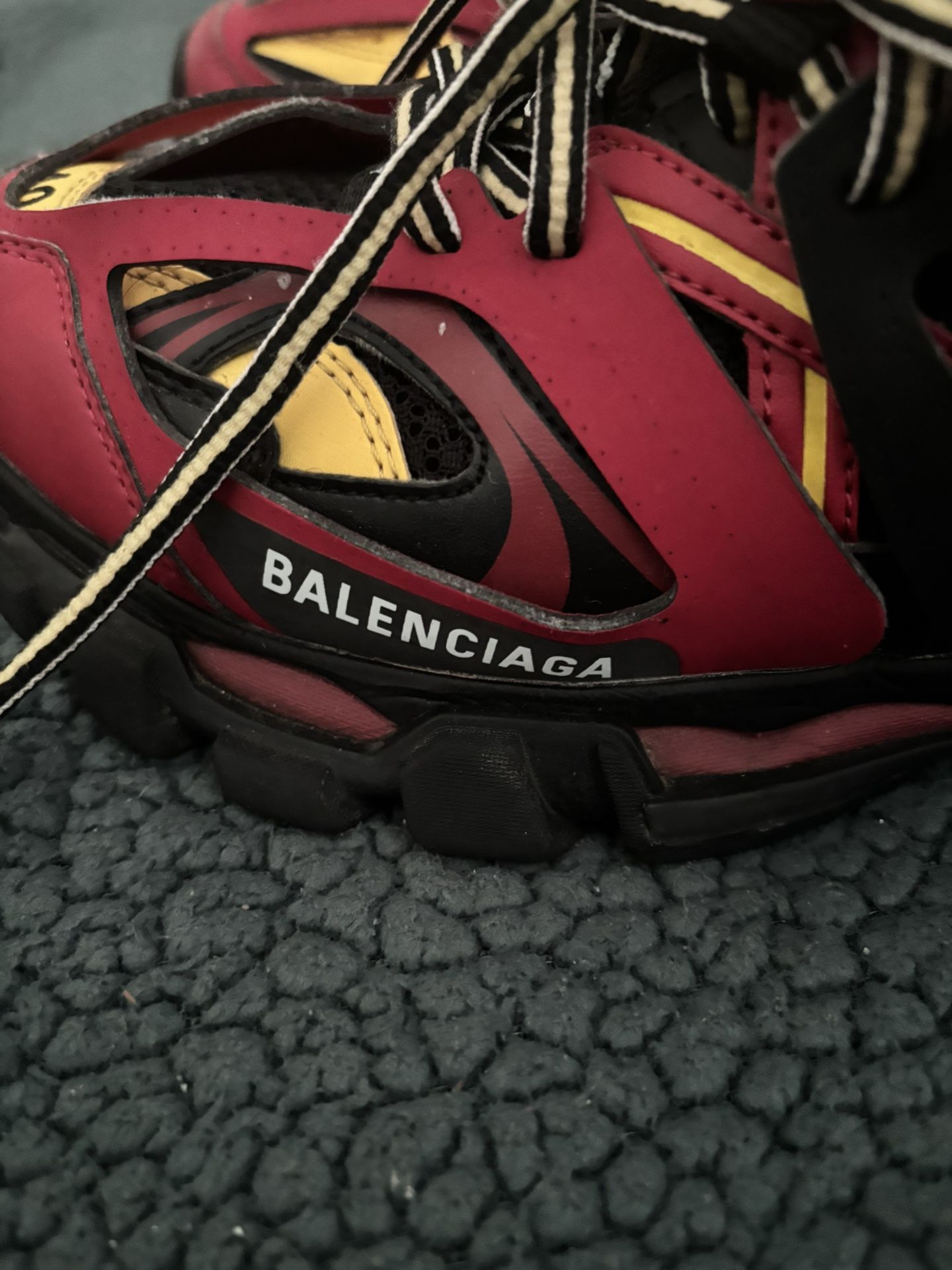 HOT Balenciaga Track Runners Red And Black Red Black