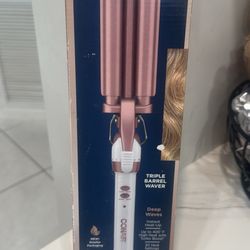 Conair Double Ceramic Triple Barrel Hair Waver for Deep Waves