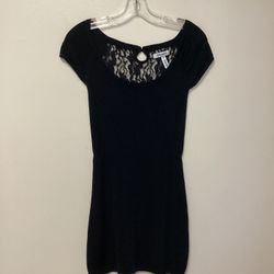 Women’s AEROPOSTALE Rayon/nylon black Cap Sleeve stretch dress… Size-XS