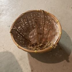 Woven Hanging Basket Planter with Rope Hanger