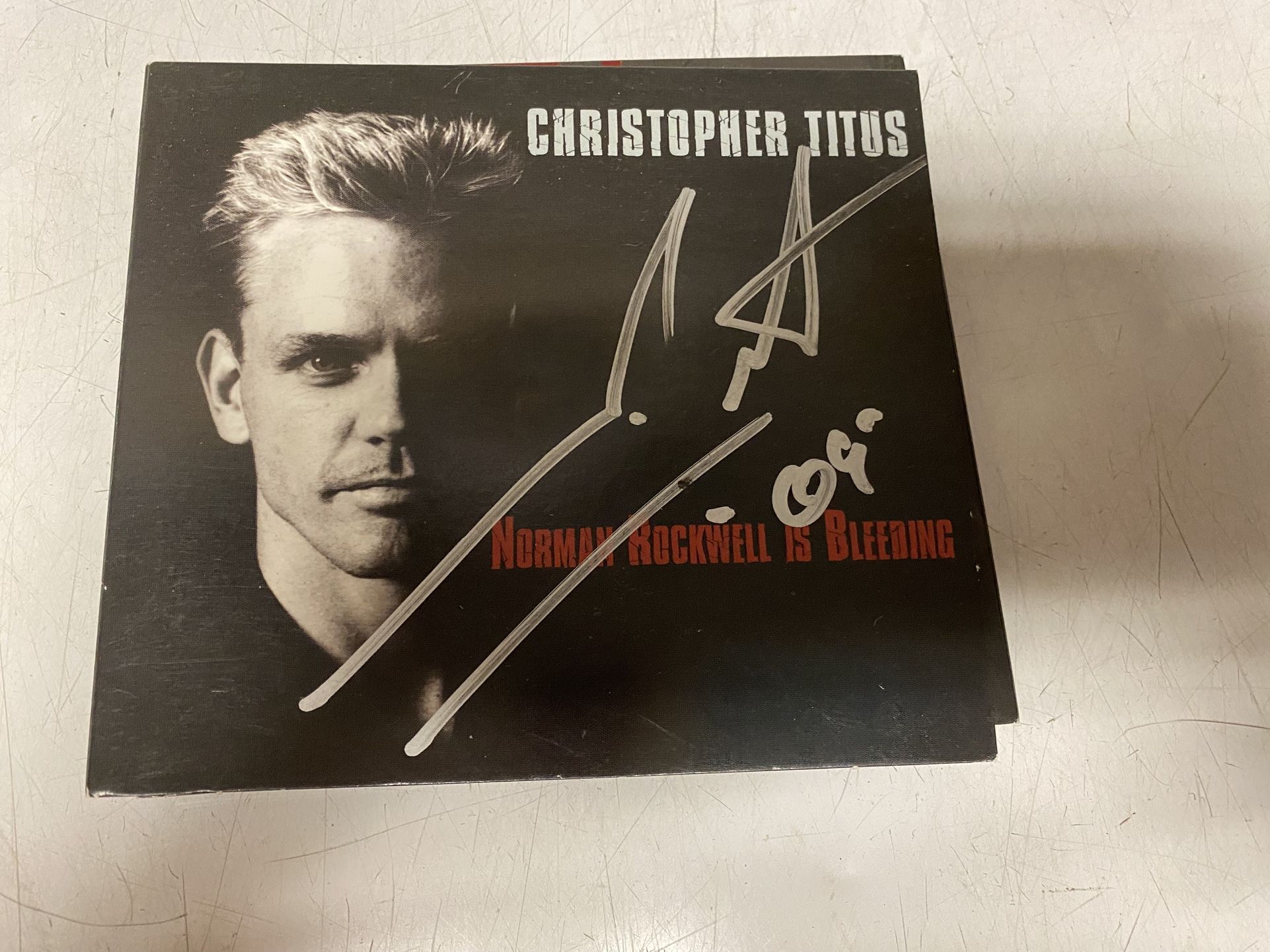 Christopher Titus 2008 Signed CD - Norman Rockwell Is Bleeding