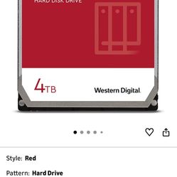 Western Digital 4TB WD Red NAS Internal Hard Drive HDD - 5400 RPM, SATA 6 Gb/s, SMR, 256MB Cache, 3.5" - WD40EFAX
