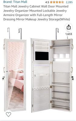 Brand New Mirror w/jewelry organizer