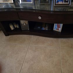 Wood Glass Top Coffee Tables