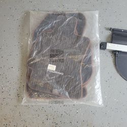 2017 Subaru Floor Mats Inside Cargo Shade And Roof Cargo Rails 