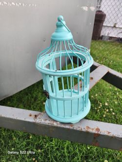 Small Blue Bird Cage