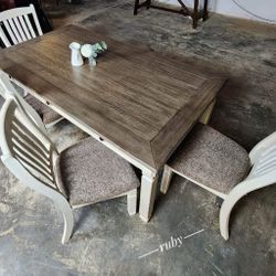 Super Sale!! Dining Table And 4 Chairs And Bench | Showroom Available @ Fastest Delivery 🚚