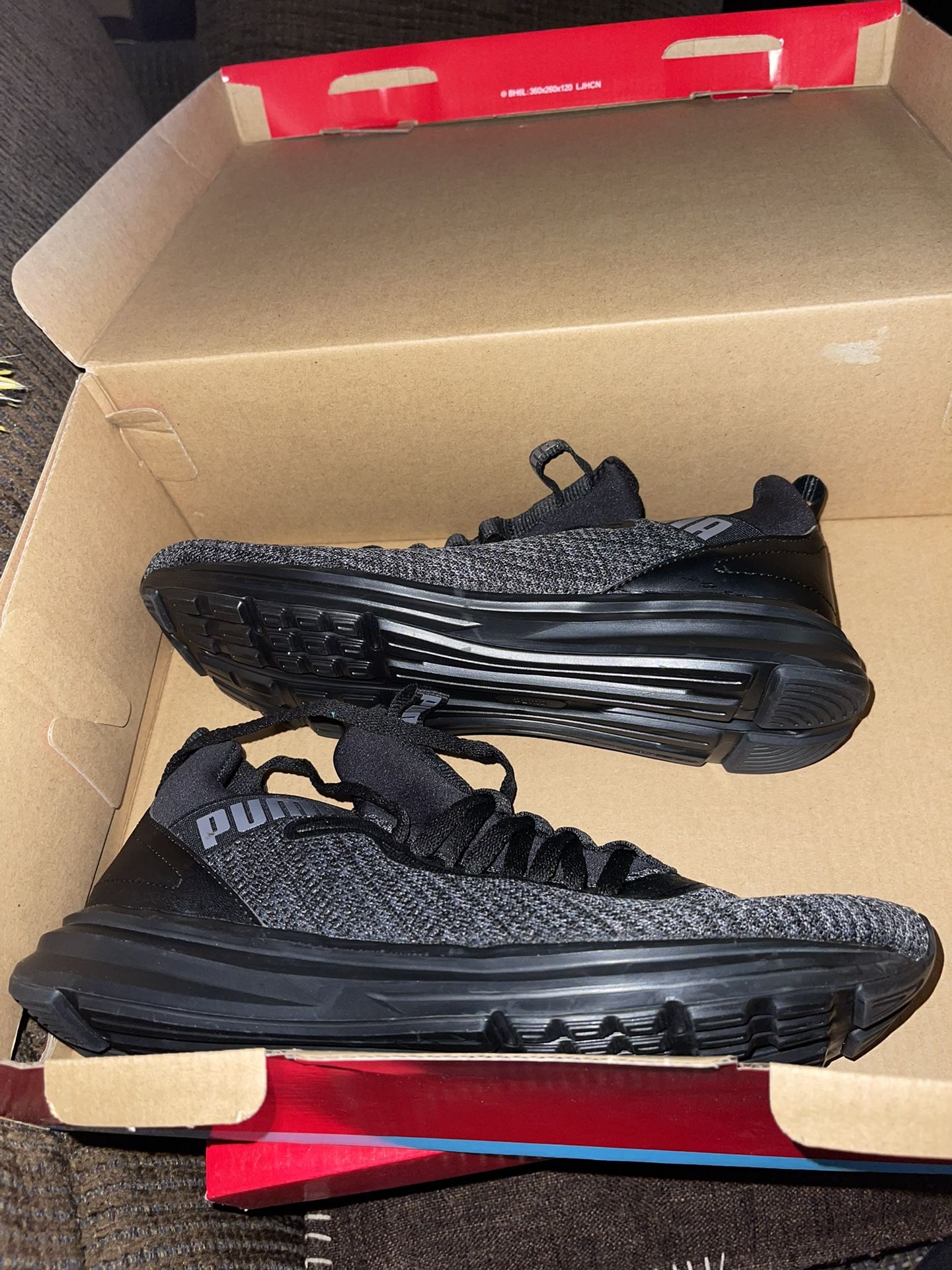 Puma Soft Foam Optimal Comfort Enzo Beta Woven V3 Black Mens Shoe New WB SZ 8.5.