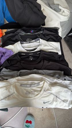 Lot of 26 T shirts and 9 tank tops for men- XL and XXL- Nike / Under Armor / Champions. Most of them never used
