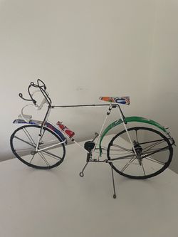 Recycled Tin Can Model Bike