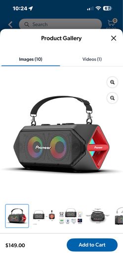 pioneer portable party speaker 300 W