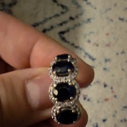 White gold diamond ring