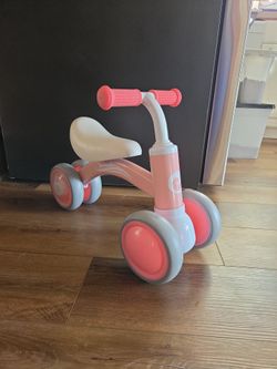 Pink toddler bike