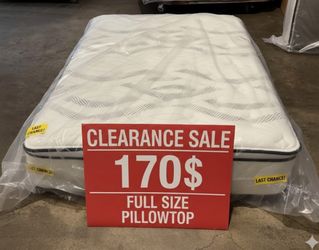 Full Size Pillowtop Mattress ! Clearance Sale New