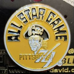 Pittsburgh Pirates Vintage (2006) "1974 ALL-STAR GAME" Lapel/Hat/Tie Pin By Peter David (New On Card) EXTREMELY RARE👀🤯Please Read Description.