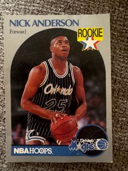 1990 NBA Hoops Nick Anderson Rookie Card #214