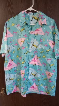 Star Wars Style Button Up Shirt -Men's Large