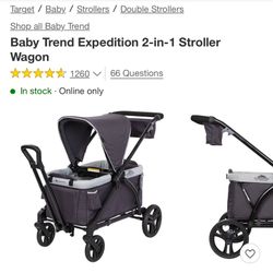 Baby Trend 2 In 1 Stroller Wagon