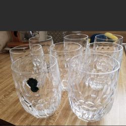 Vintage Waterford Crystal Flat Tumblers Curraghmore x 8