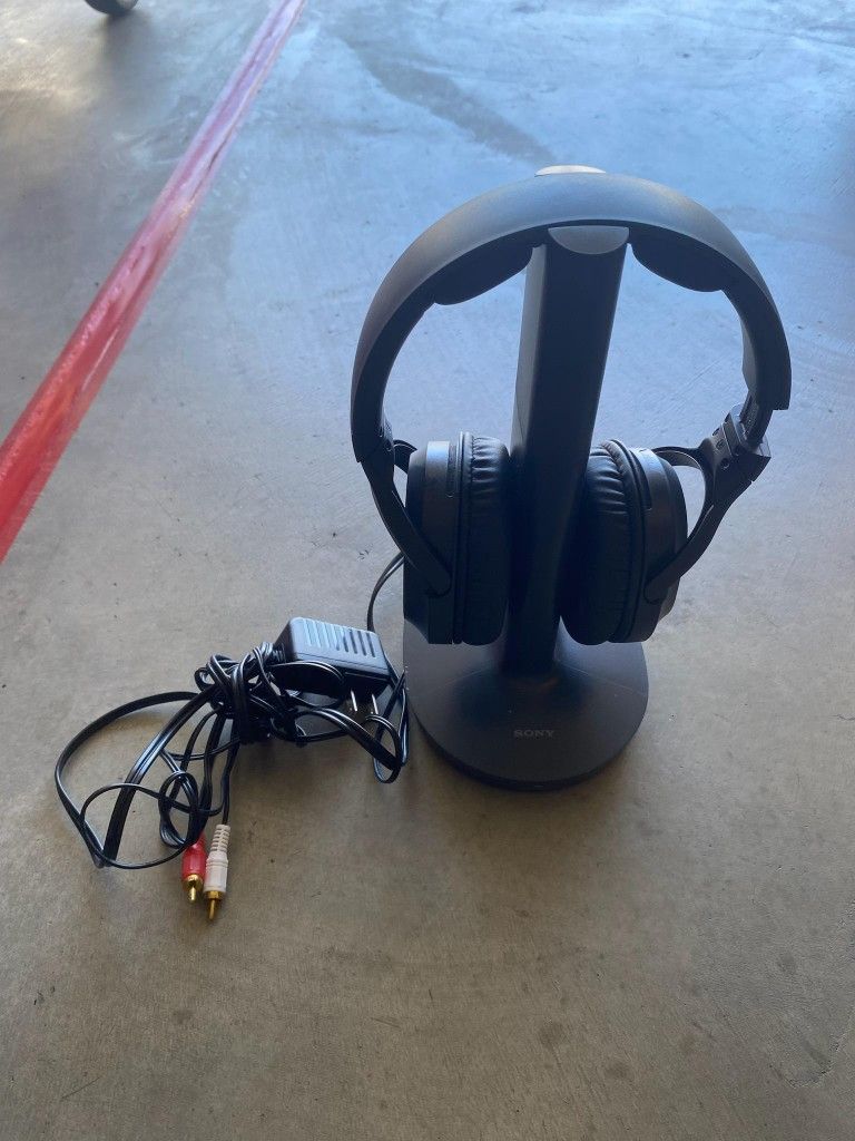 Sony Wireless Headphones TMR-RF995R Wireless Transmitter w/ MDR-RF995R Headphone