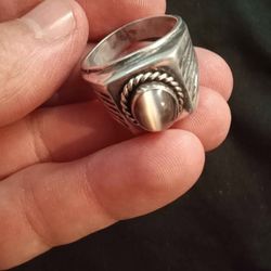 Tigers Eye Silver Ring