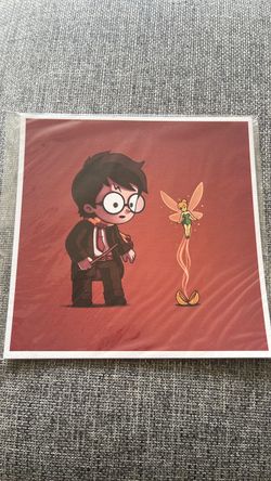 Harry Potter and tinker bell print