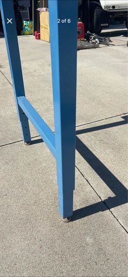 6  foot long work bench. 30 inches deep.