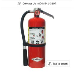 Amerex B402 Fire Extinguisher, ABC, 5lb,6lb,15lb, 3A40BC, With Wall Bracket 
