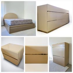 Modern Bedroom Set Bed Dresser Nightstand