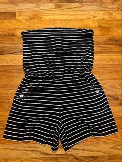 White House Black Market strapless one piece romper.