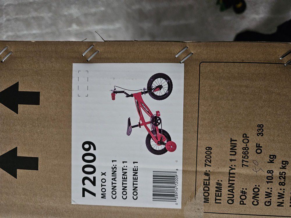 Huffy Kid Bike Moto X, Fast Assembly Quick Connect, 12"