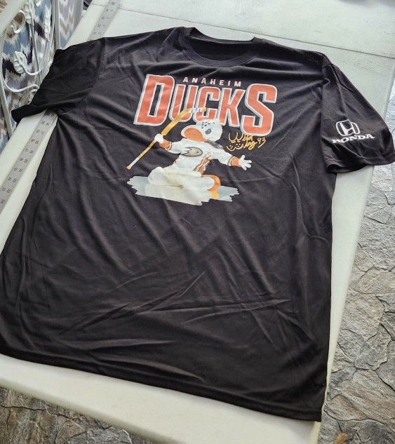 Anahiem Honda Ducks Black T Shirt Size L Large