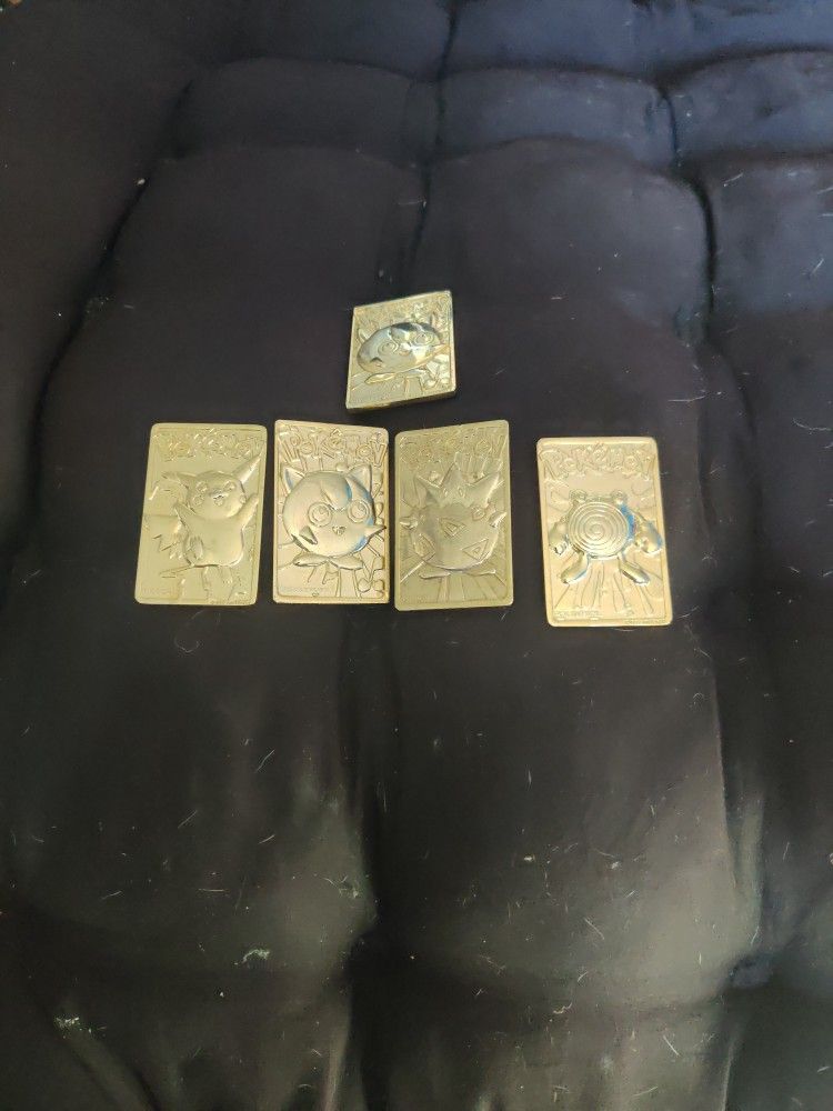 Pokemon Gold Plated Coins