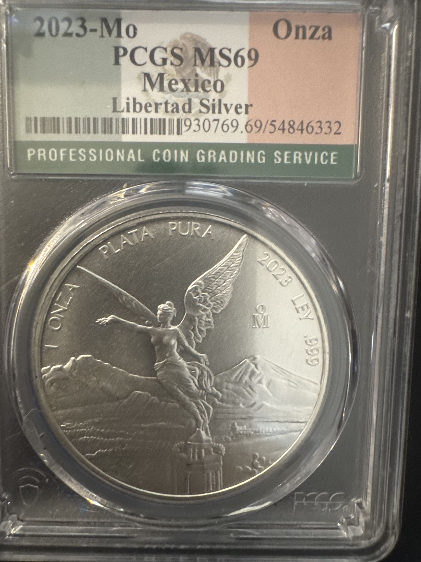 #95 2023 Mexico Libertad 1 oz Silver PCGS MS69 Low Mintage Beauty $225 Obo OBO