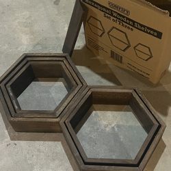 Hexagon Shelves