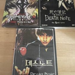 DVDs Death Note Lot Visions God, The Last Name & Other