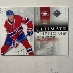 Montreal Canadiens - Oliver Kapanen - 24/25 Ultimate - Ultimate Phenoms Silver