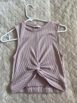 Dark pink girls tank top.