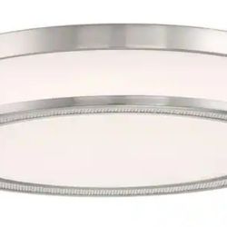 Ceiling LED Screen 16 In. Brushed Nickel 3 CCT, Wet Rated Modern Flush Mount