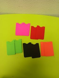 Adhesive card holders