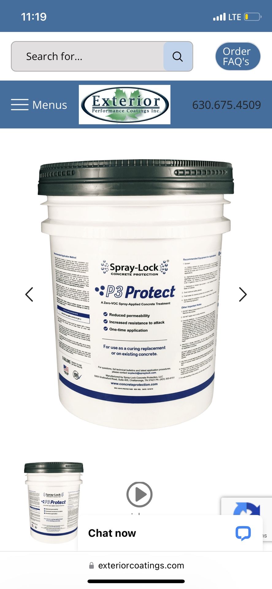 Spray Lock P3 Protect Concrete Protection