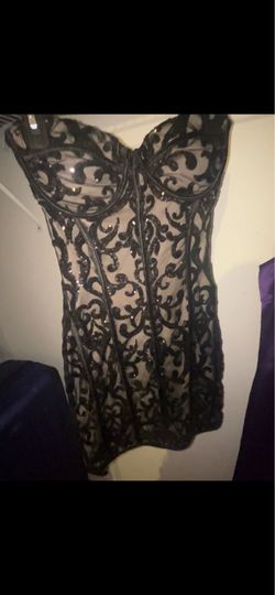 Short Black and Tan dress