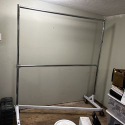 Adjustable Industrial Clothing Rack