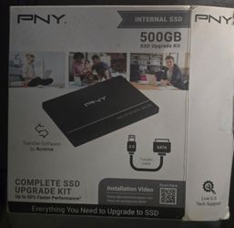NEW! PNY 500gb Internal SSD Upgrade Kit Sata lll Crucial Purple WD Western Digital Samsung