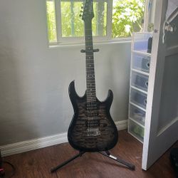 Ibanez Black And Gray Electric With Case 