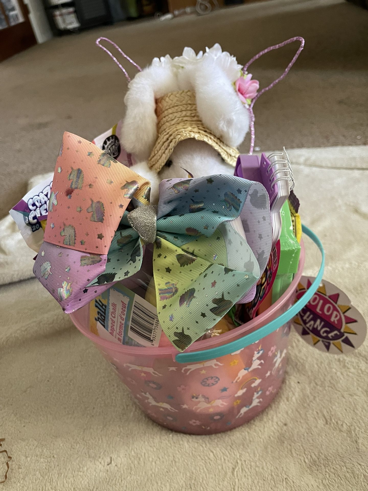 Unicorn girls Easter basket