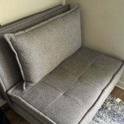 Convertible Upholstered Accent Chair - Turns into Bed (Set of 2)