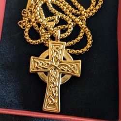 Gold Celtic cross